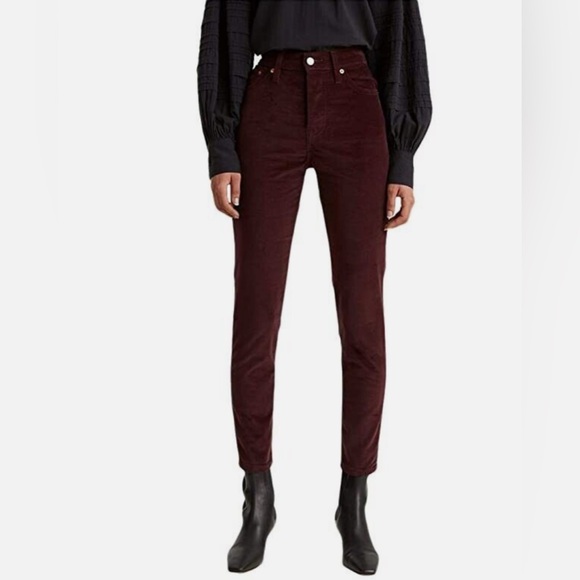 Levis Skinny Wedgie Jeans Malbec Moleskin - Picture 3 of 15